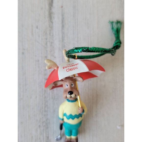 Hallmark reindeer Pro 1994 ornament Xmas golfing golf - Picture 3 of 6